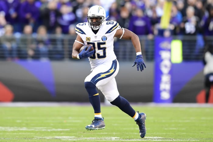 Former Chargers tight end Antonio Gates is a finalist for the Pro Football Hall of Fame.